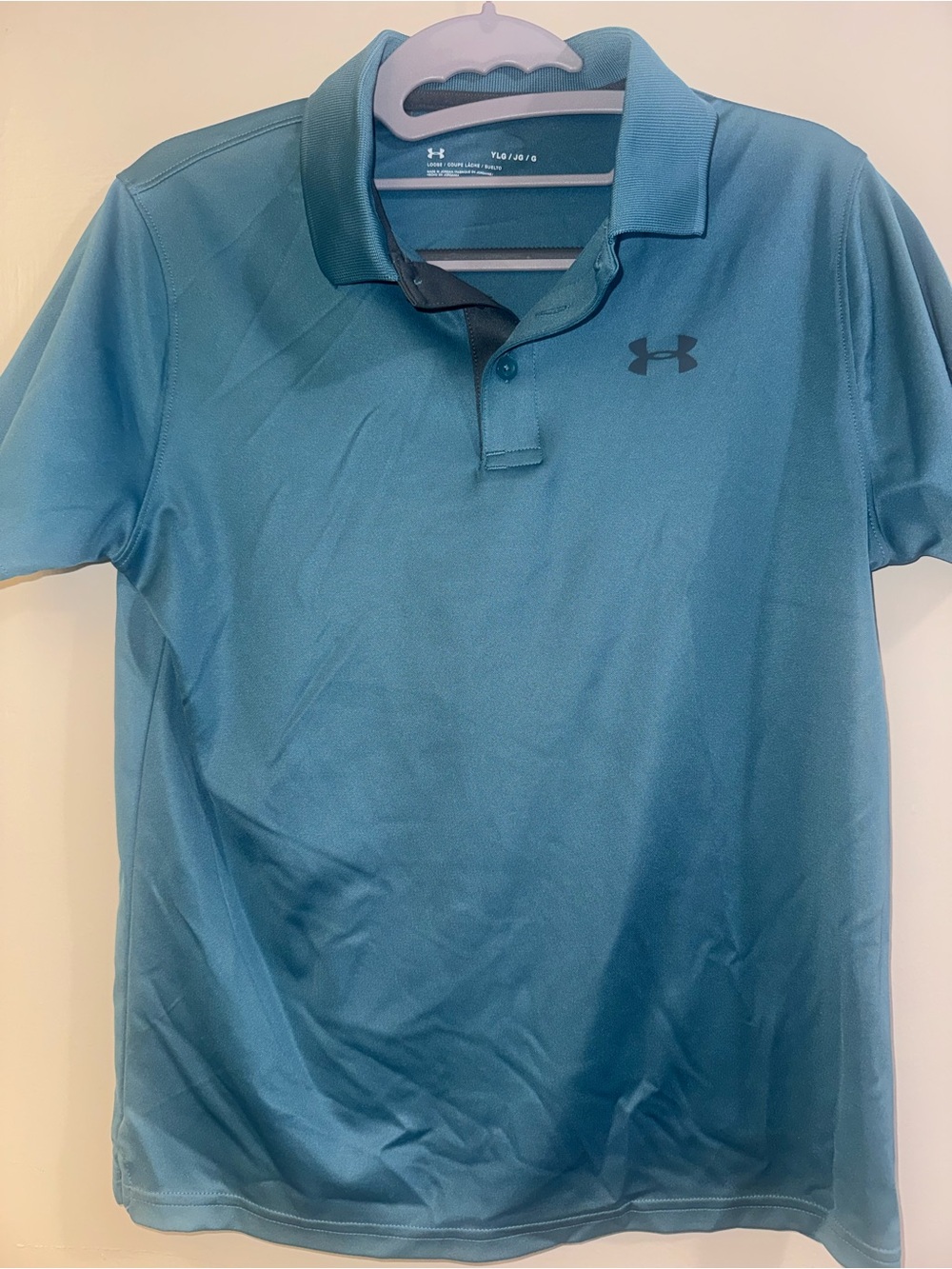 Under Armour kids Teal/Blue Performance Polo
